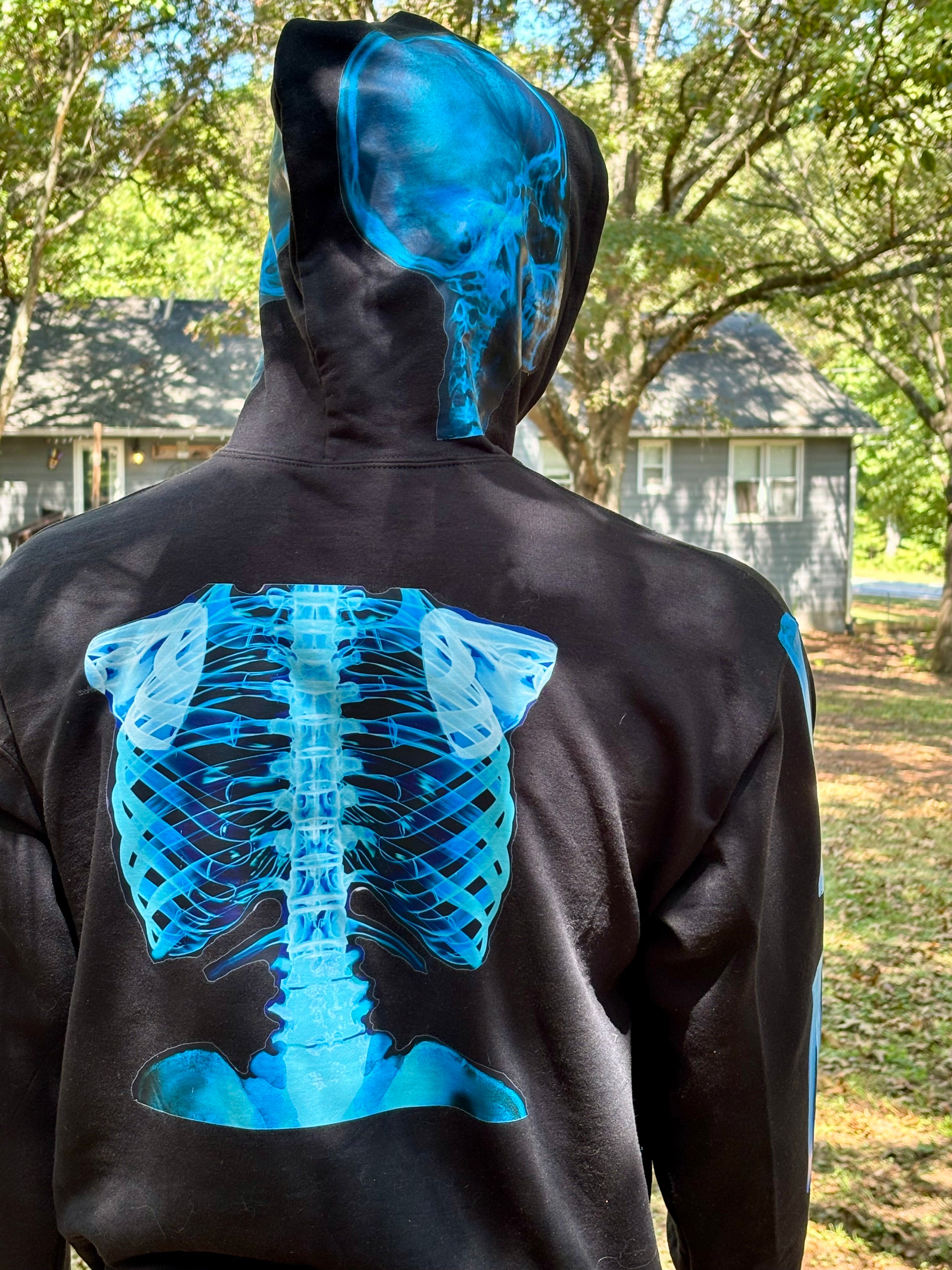 X-ray Bones Hoodie Glow in the Dark